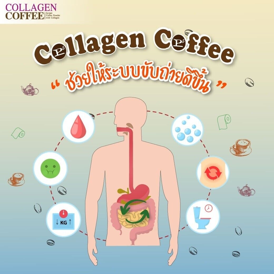 10x P5 Collagen Coffee 0% sugar creamer soybeans Slimming Burn delicious fresh