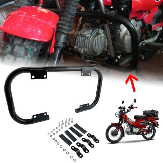 CRASH BAR BLACK ENGINE GUARD FIT HONDA CT125 TRAIL 125 HUNTER CUB BIKE 18-22
