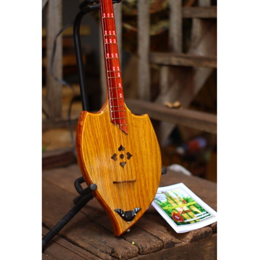 Isarn Acoustic Phin Thai Lao Guitar Traditional Musical Pin Instrument Handcraft