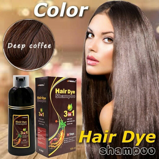 Meidu hair dye Shampoo change hair color in 5 minutes beautiful dark brown