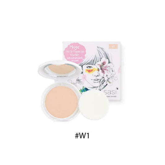 sasi Magic Matte Foundation Powder #W1 8.5 g Free parabens and fragrances