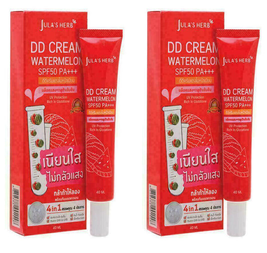 2x40ml Jula Herb DD Cream Watermelon SPF50 PA +++UVA UVB Moisturizing Waterproof