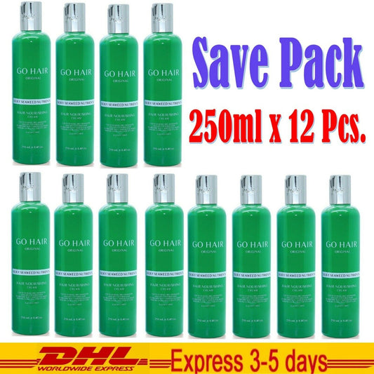 12x GO HAIR Silky Seaweed Nutrients Dry And Damaged Hair Restoring Hair 250ml