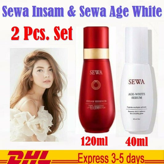 SEWA Insam Essence Serum & Sewa Age Serum Dark Spots Radiance Poreless Aura