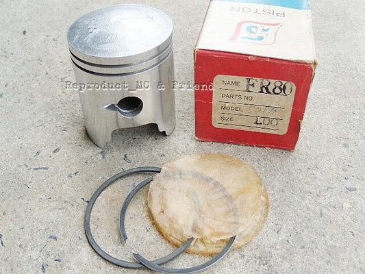 Suzuki FR80 Piston & Ring Set Oversize 1.00 (Diameter = 50.00mm.) New