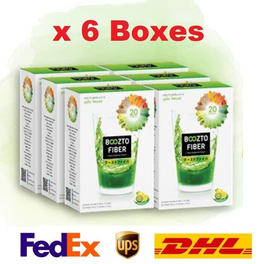 6x Boozto Fiber drink veggie fruit help easier excrete, natural detox from Japan