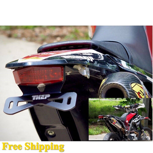 KLX230 Short Rear Fender Tail Built-in turn signal Part Fenders Aluminum Black