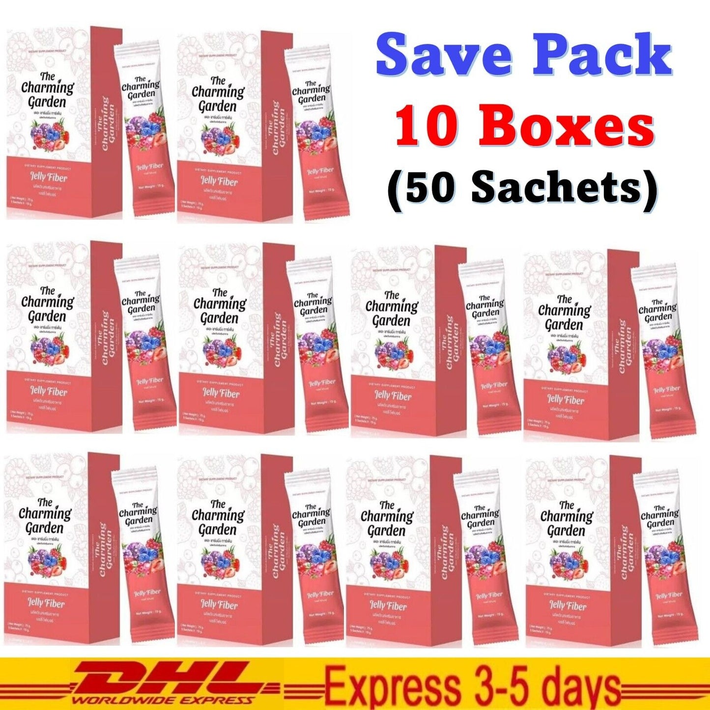 10x Charming Garden Jelly Fiber Weight Loss Slimming Shape Reduce Belly Diet