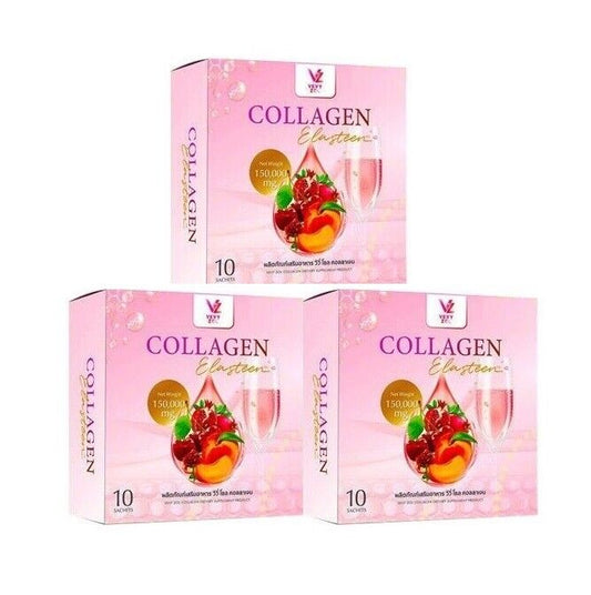 3xVevyZol Instant Drink Pomegranate Peach Berry & Collagen Vitamins Nourish Skin