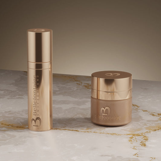 Bellefontaine Exquis Gentle Emulsion 45ml+Pure Golden Caviar 30ml (no box) #ibea