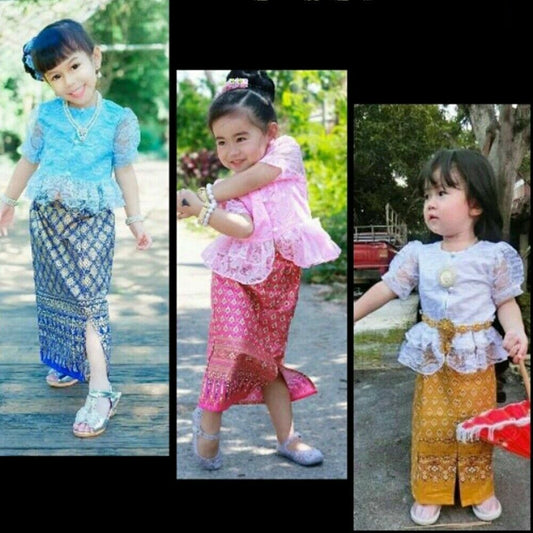 Traditional Princess Girl Kids Dress Craft Cute Dance Costume Occasions School