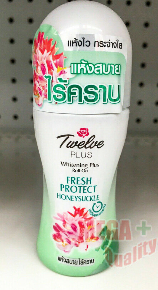 Twelve Plus Whitening Plus Roll-on Fresh Protect HONEYSUCKLE Dry 45 ml.