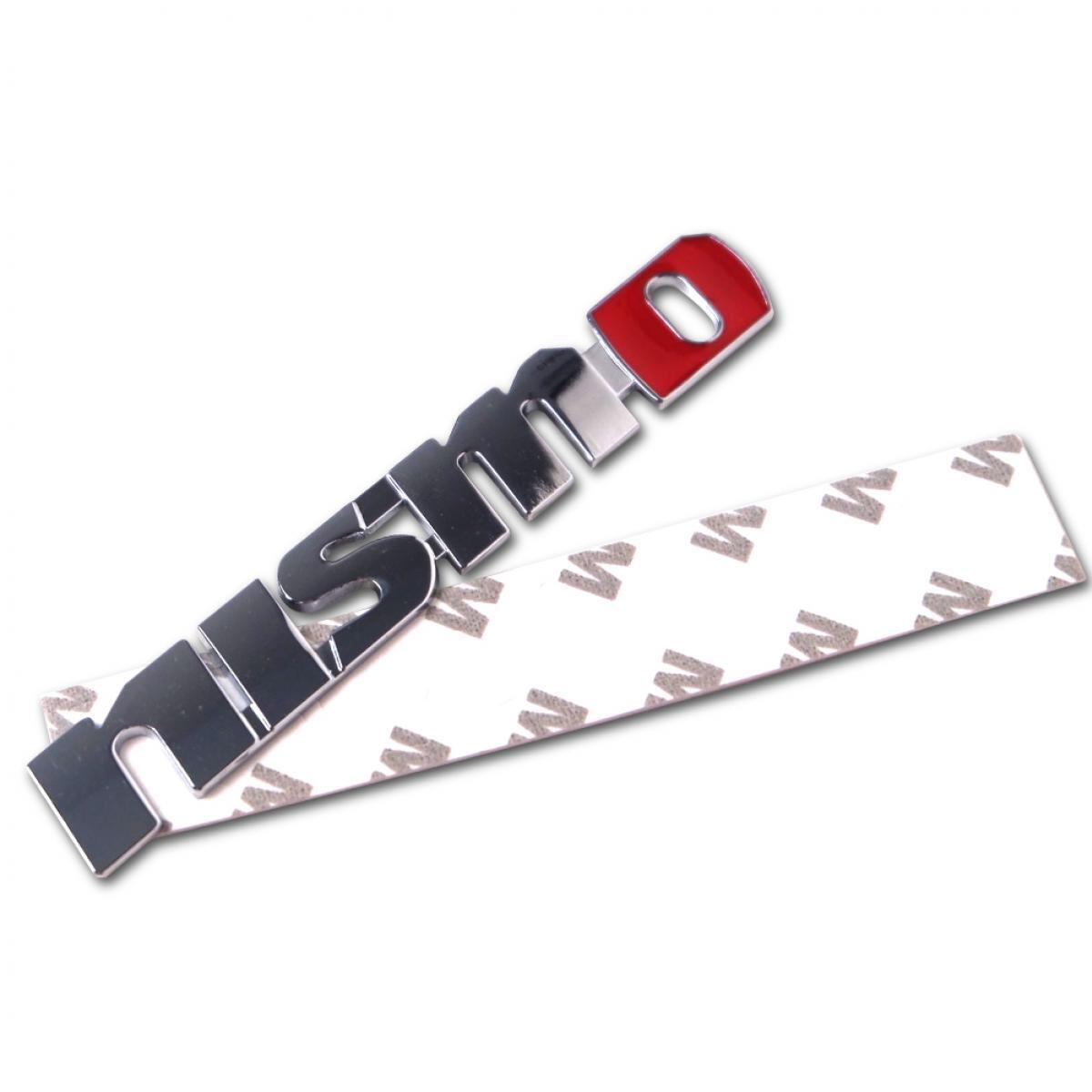 1 PC Logo Emblem Decal Badge "NISMO" Chrome Red Fit All Nissan GT-R Universal