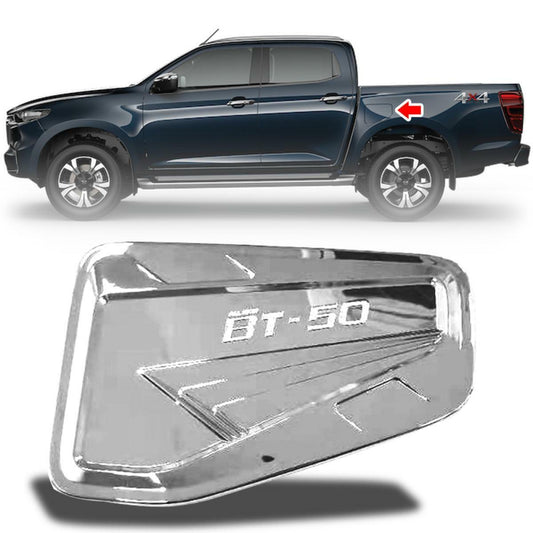 Cover Fuel Tank Chrome For Mazda BT-50 BT50 Pickup Ute 4 Door 2020 2021