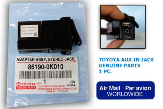 2005-15 Toyota Hilux Sr5 wokemate Mk7 Fortuner Sw4 Genuine AUX USB In Socket