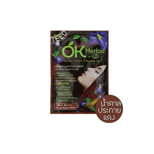 OK Herbal Color Care Shampoo Dark Brown 30 ml Convenient and fast