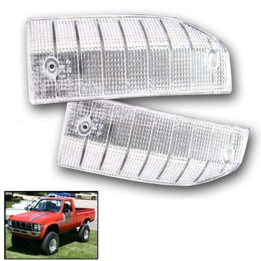 79-83 Fit Toyota Hilux Rn30 Ln30 Front Side Corner Turn Signal Marker Light Lens