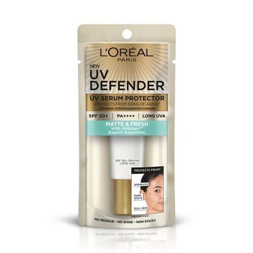 2x L'oreal Paris UV Defender Matte & Fresh SPF50+ PA++++ Sunscreen Protect 15ml