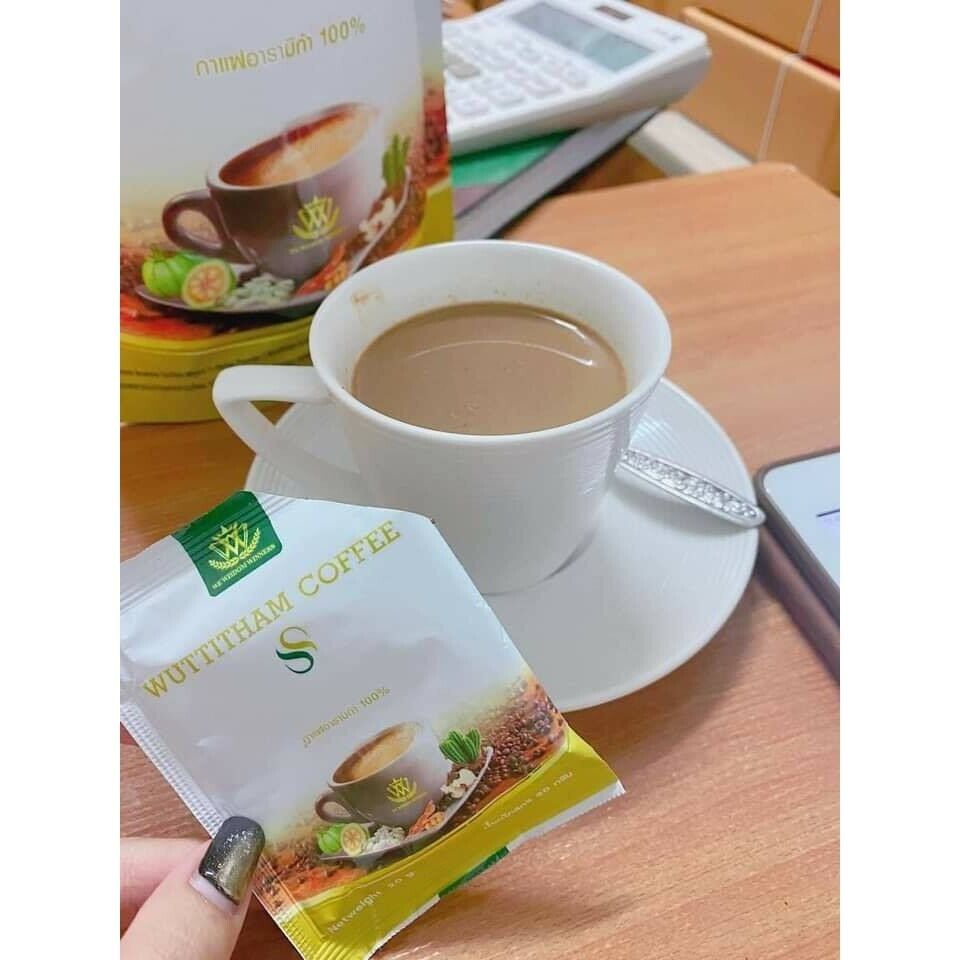 10x Wuttitham Instant Coffee SS White 32in1 Mix Weight Management Healthy Drink