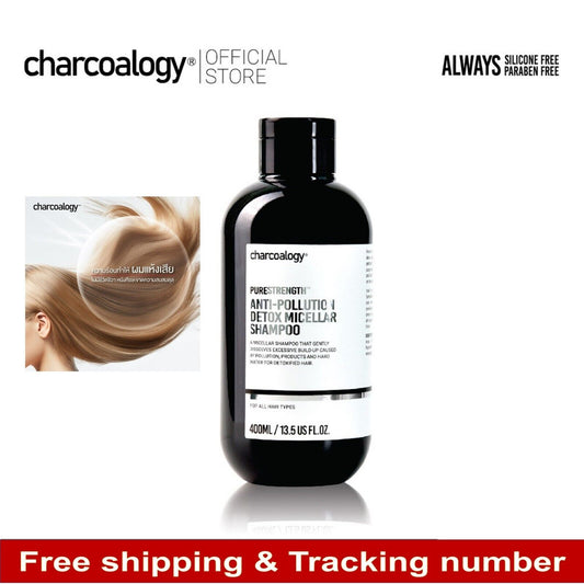 Charcoalogy Anti-Pollution Detox Micellar Shampoo For All Hair Types 400ml
