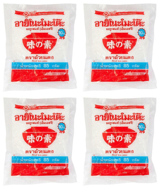 4 x MSG Monosodium Glutamate Ajinomoto UMAMI Spice Enhancer Seasoning 80g