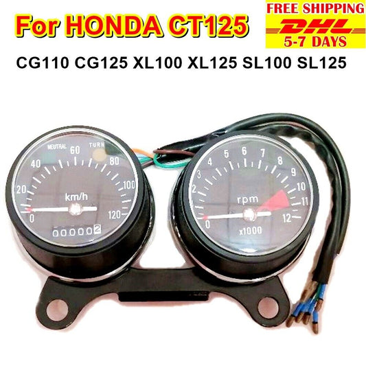 S20 Speedometer Meter Honda Ct125 Hunter Cub CG110 CG125 XL100 XL125 SL100 SL125