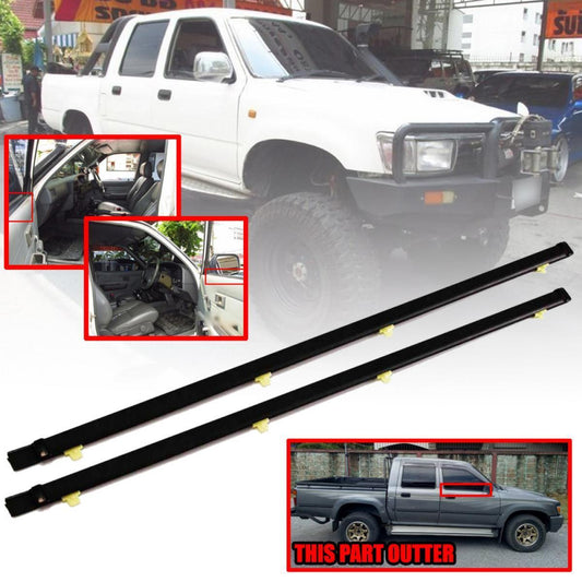 Door Belt Weatherstrip Outer Pair For Toyota Hilux Ln85 Ln106 4 Doors 1989-1997