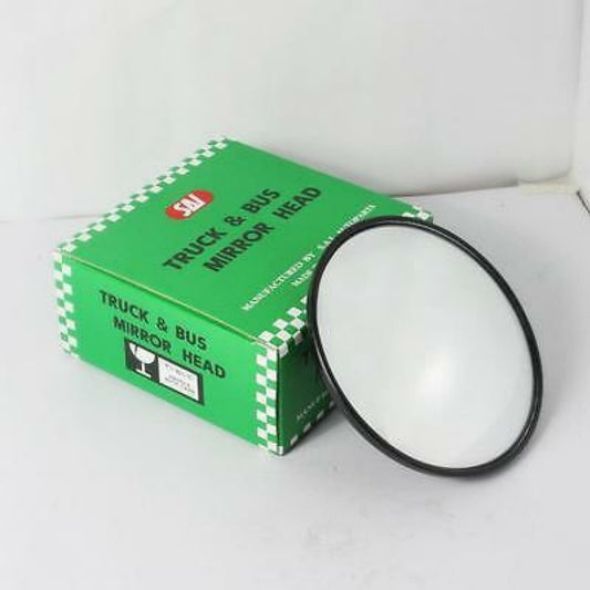 Round Mirror 6 Inch 6" Black General Use Joint Type Truck Bus Mirror 1 Pc
