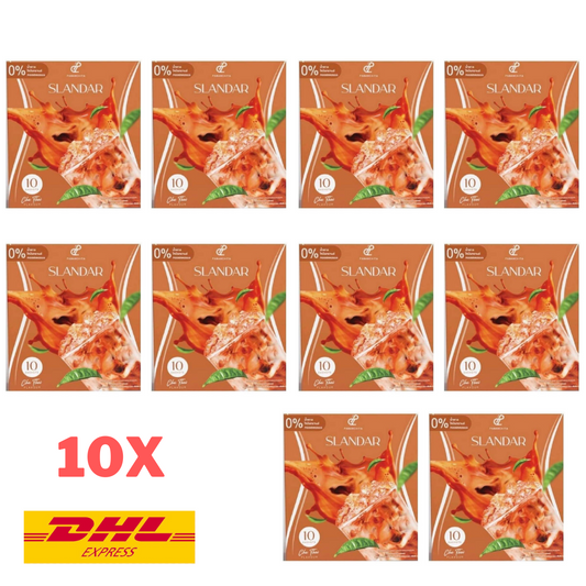 10x Slandar Thai Tea Cha Instant Powder Mix Drink Weight Control Slimming Burn