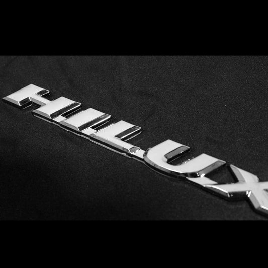 Logo Sticker Decal "HILUX" Emblem Chrome Fit All Toyota Hilux Pickup Ute