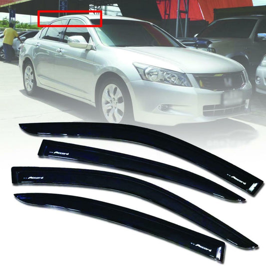 Sun Rain Visor Wind Deflector Shield For Honda Accord G8 Sedan 4DR 2008-2013