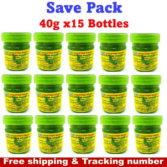 15x HONG THAI 100% Natural Traditional Thai Chinese Herbal Herb Inhalant Inhaler