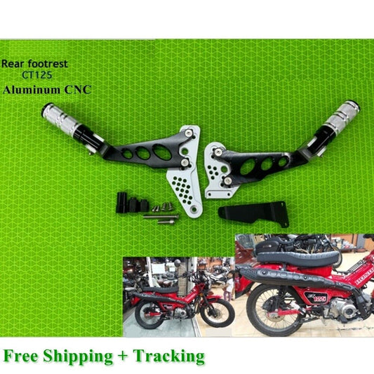 Rear Footrest Honda CT125 Rest Pegs CNC Aluminum Classic Motorcycle Accessories