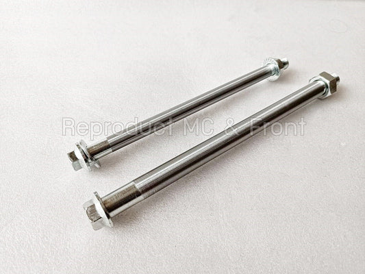 2x Wheel Axle Front+Rear For Honda CB100 CB125S CL100 CL100S CL125S ST90 MT125R