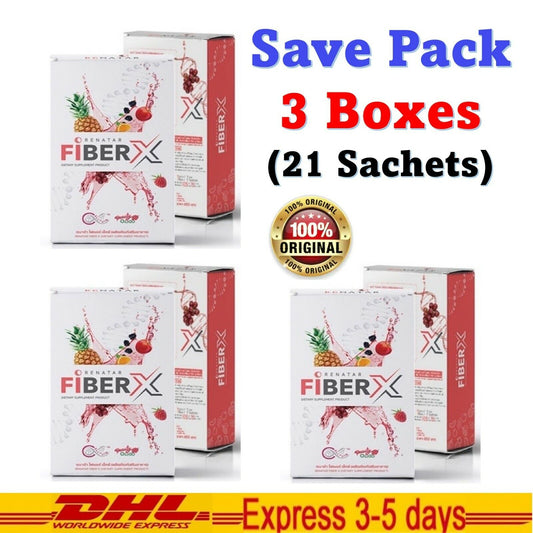 3x Renatar Fiber X Natural Detox Weight Loss Organic Prebiotic Phytonutrients
