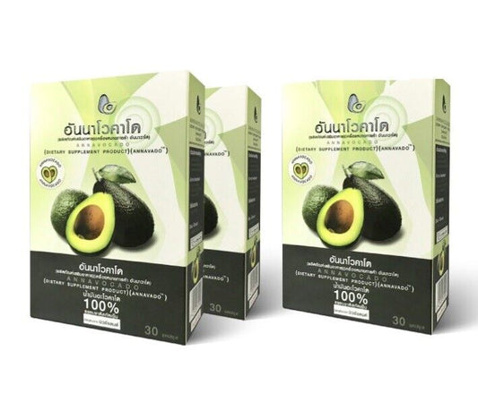 3x Annavocado Organic Cold Pressed Avocado Oil 100% Joint muscle bone supplement