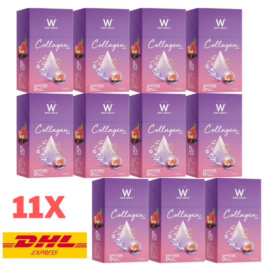 11x Wink White W Collagen Plus Powder Drink Brightening Anti-aging Radiant Skin