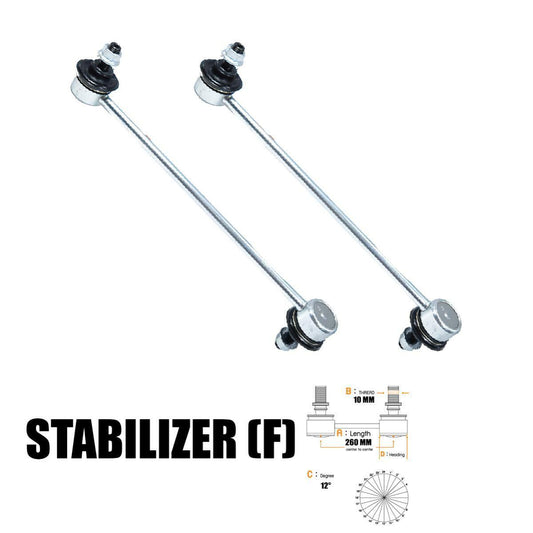 2 PCs Stabilizer Sway Bar Link (Front) For Chevrolet AVEO LT Sedan 2006-2014