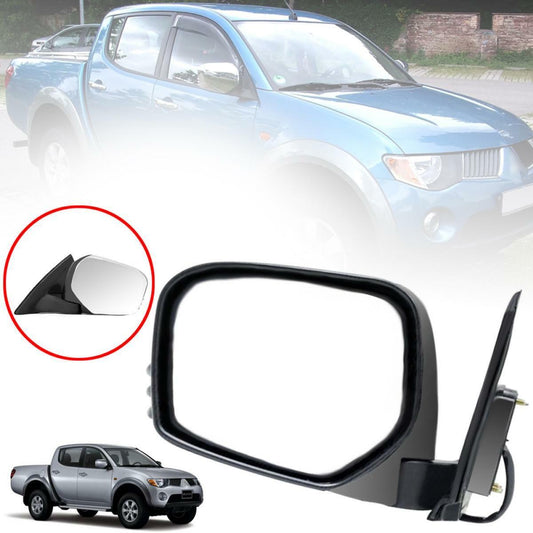 Side Mirror LH Left Side Chrome For Mitsubishi L200 Triton ML MN 2005-2013