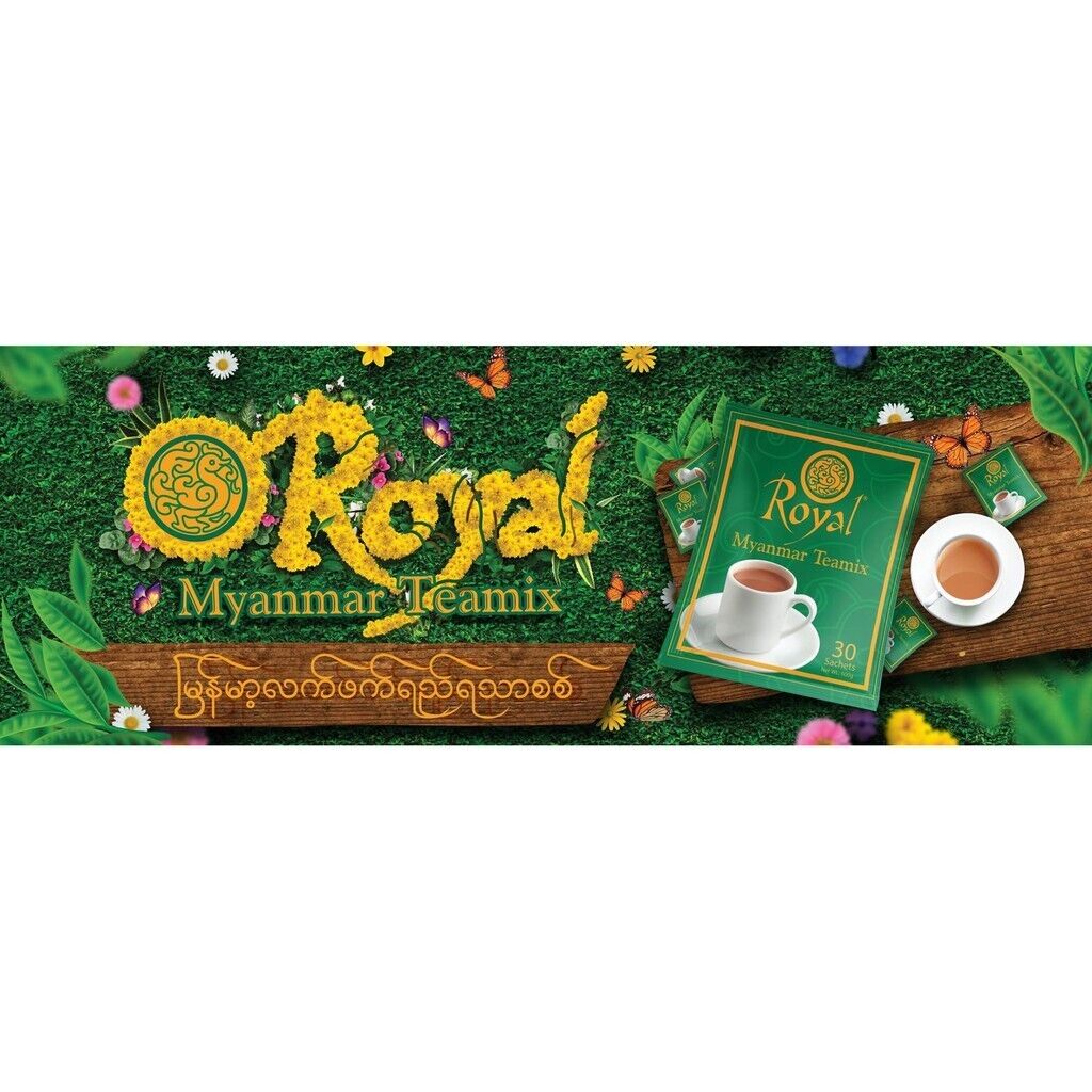 Royal Myanmar Teamix Burmese Instant Milk Tea 3 in 1 Powder Drink 30sachets