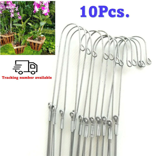 10x Hanger Wire Planter Ganger Garden Orchid Flower Ornamental Vanda Four Stand