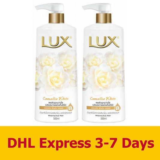 2x450ml LUX Camellia White Impress Body Bath Washes Beauty Shower Cream Gels