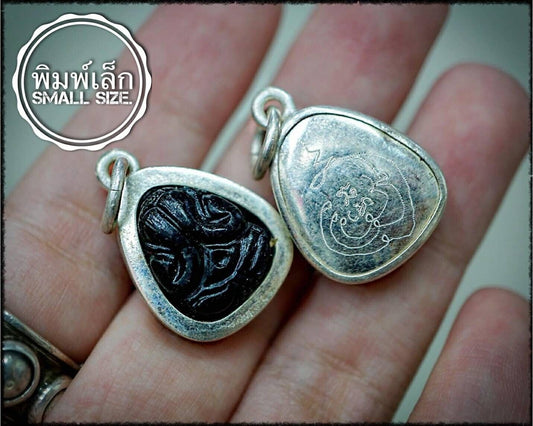 Pendant Buddha Big 12 Legends Meteorite Phra Pitta Ajarn O Holy Luck Thai Amulet
