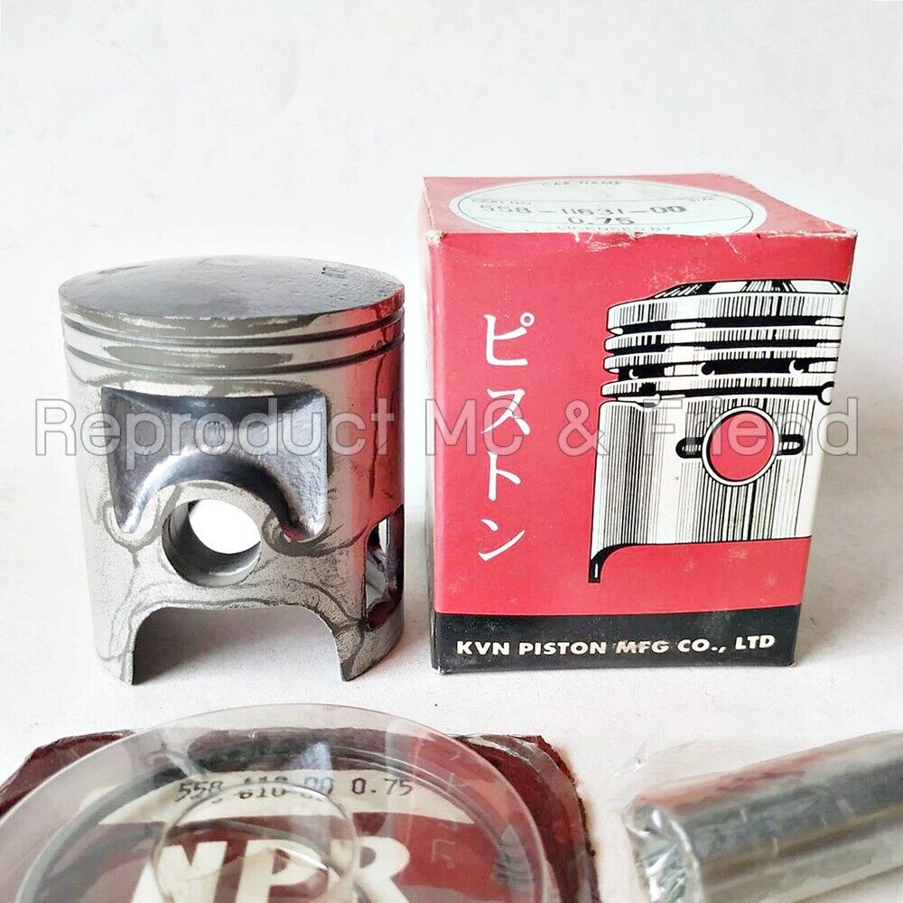 Yamaha DT100 (1976-1980) MX100 (1979-1983) Piston & Rings OS 0.75 (Dia=52.75mm.)