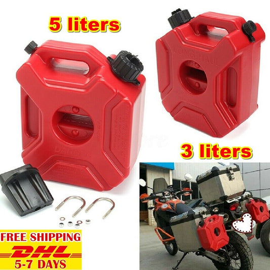 T02 Tank Oil Spare Fuel Motorcycle Can Petrol Gas Bag Container Portable 3L 5L