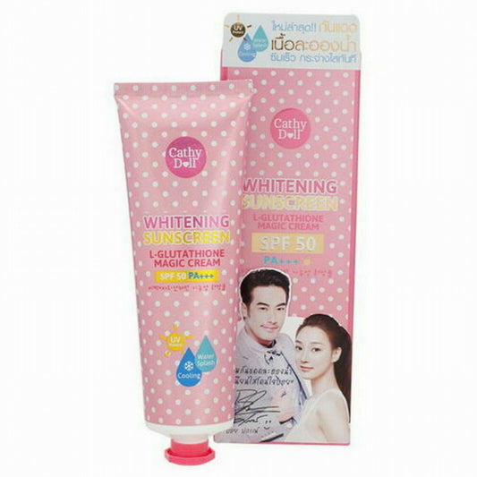 138g CATHY DOLL Whitening Sunscreen L-Glutathione Magic Cream SPF50 PA+++ Care