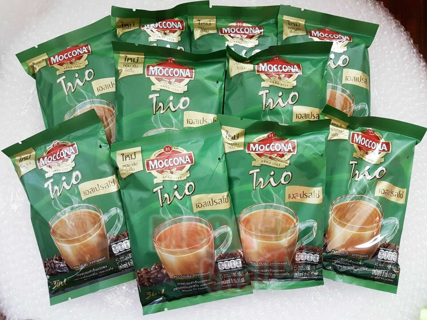 10 x MOCCONA TRIO INSTANT COFFEE MIX POWDER 3 IN 1 EXPRESSO (50 sticks)