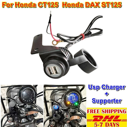 U1 Usb Charger Supply For Honda Ct125 Hunter Cub Trail 125 Kit Port Power Kitaco