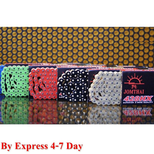 Jomthai Motorcycle Chain Colors No. 428 size 136 X-ring Accessories Road Bike