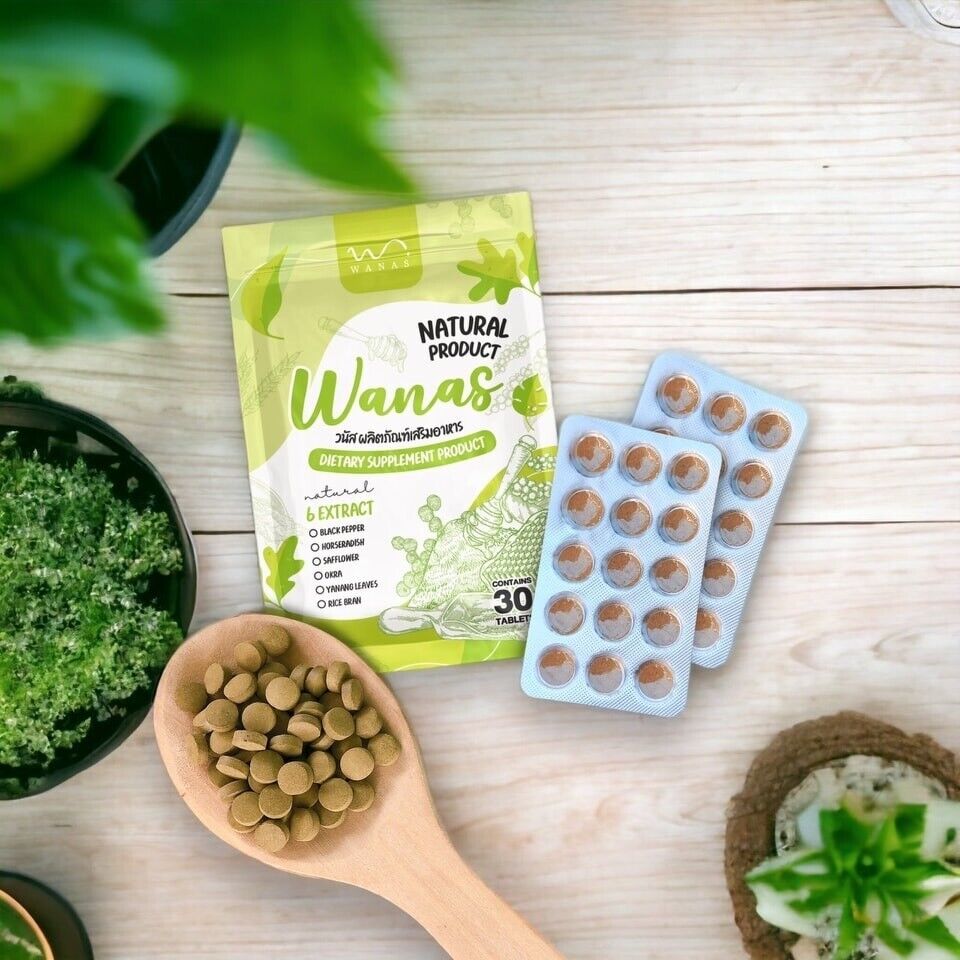 Wanas Detox Herbs balance excretion remove toxins flat tummy skin bright 60 tabs